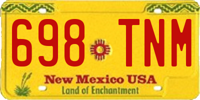 NM license plate 698TNM