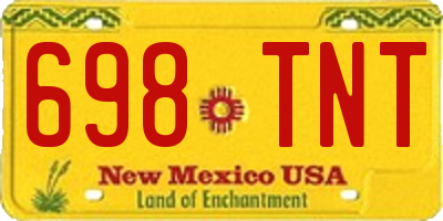 NM license plate 698TNT