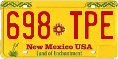 NM license plate 698TPE