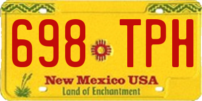 NM license plate 698TPH