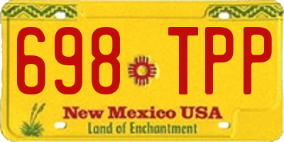 NM license plate 698TPP
