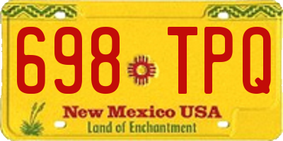 NM license plate 698TPQ