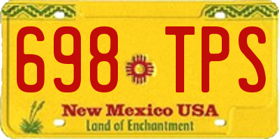 NM license plate 698TPS