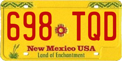 NM license plate 698TQD