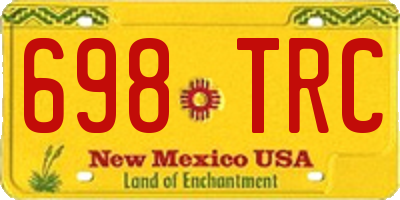 NM license plate 698TRC