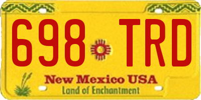 NM license plate 698TRD
