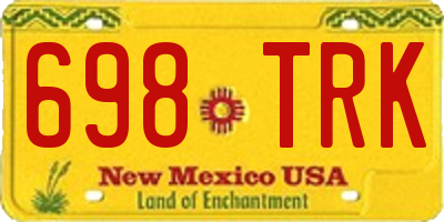 NM license plate 698TRK