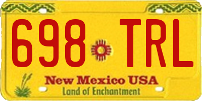 NM license plate 698TRL
