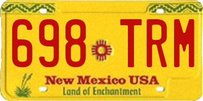 NM license plate 698TRM