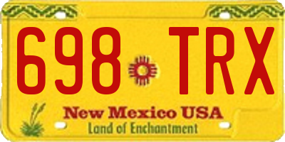 NM license plate 698TRX