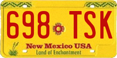 NM license plate 698TSK