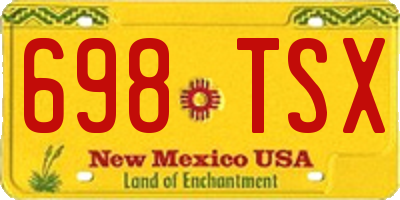 NM license plate 698TSX