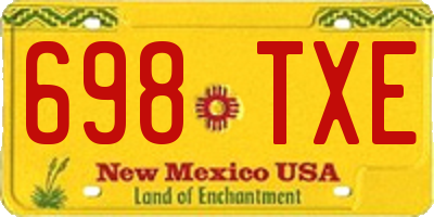 NM license plate 698TXE