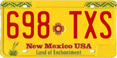 NM license plate 698TXS