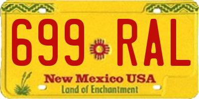 NM license plate 699RAL