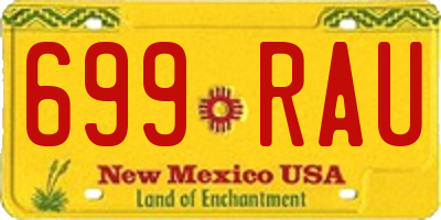 NM license plate 699RAU