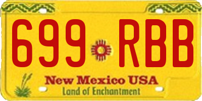 NM license plate 699RBB