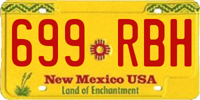 NM license plate 699RBH