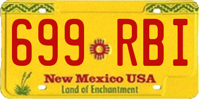 NM license plate 699RBI