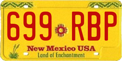 NM license plate 699RBP