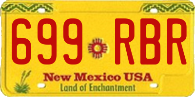 NM license plate 699RBR