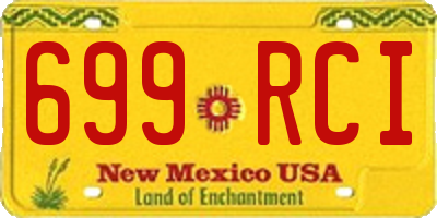 NM license plate 699RCI