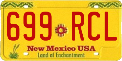 NM license plate 699RCL