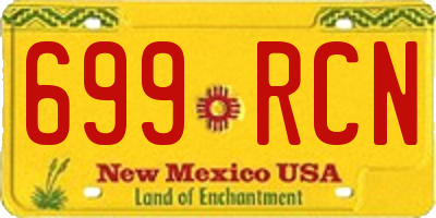 NM license plate 699RCN