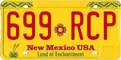 NM license plate 699RCP