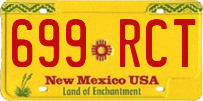 NM license plate 699RCT