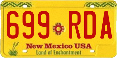 NM license plate 699RDA