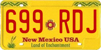 NM license plate 699RDJ