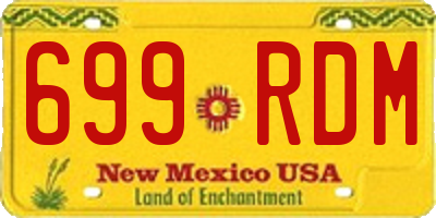 NM license plate 699RDM