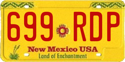 NM license plate 699RDP