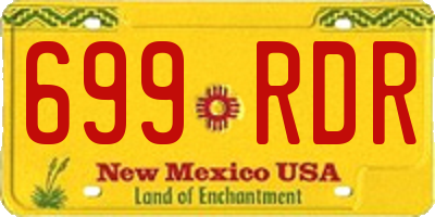 NM license plate 699RDR
