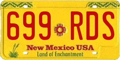 NM license plate 699RDS