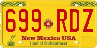 NM license plate 699RDZ