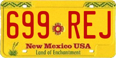 NM license plate 699REJ