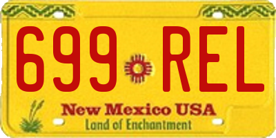 NM license plate 699REL