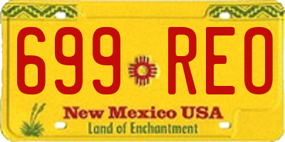 NM license plate 699REO