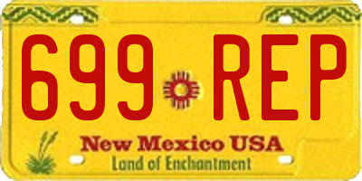 NM license plate 699REP