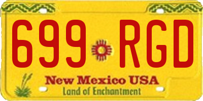 NM license plate 699RGD