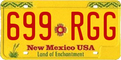 NM license plate 699RGG