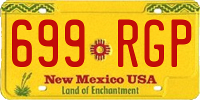 NM license plate 699RGP