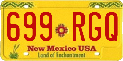 NM license plate 699RGQ
