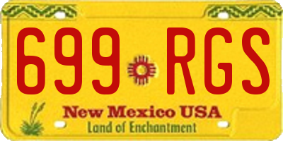 NM license plate 699RGS