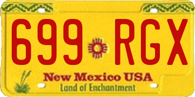NM license plate 699RGX