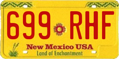NM license plate 699RHF