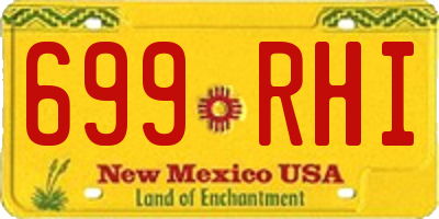 NM license plate 699RHI