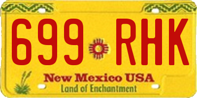 NM license plate 699RHK
